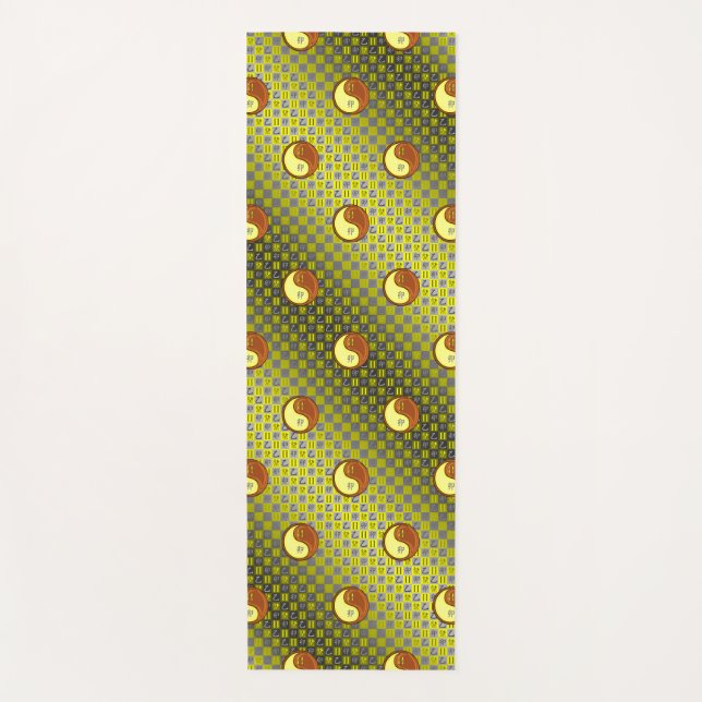Gemini & Wood Rabbit Yoga Mat (Front)