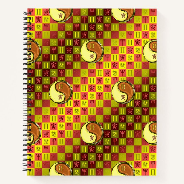 Gemini & Wood Tiger Notebook (Front)