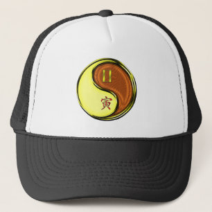 Gemini & Wood Tiger Trucker Hat