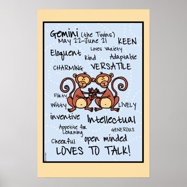 Gemini wordcloud  poster (Front)