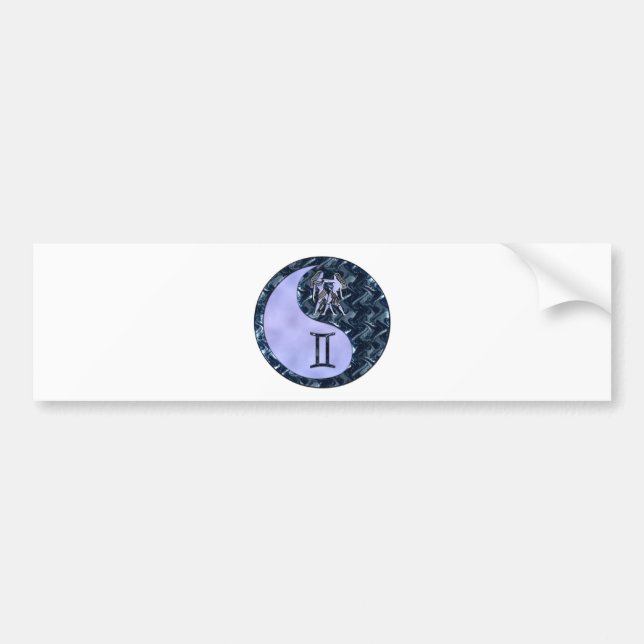 Gemini Yin Yang Bumper Sticker (Front)