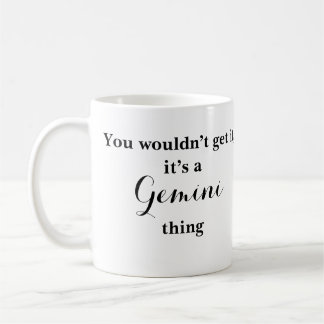 Gemini Zodiac Astrology funny mug