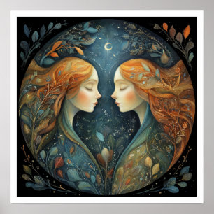 Gemini Zodiac Birth Sign Astrology Celestial