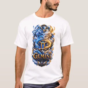 Gemini Zodiac Celestial Air Currents Astrology T-Shirt