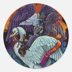 Gemini~zodiac  classic round sticker