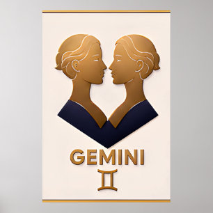 Gemini Zodiac Decor Astrology Gift