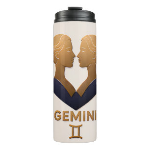 Gemini Zodiac Decor Astrology Gift Thermal Tumbler
