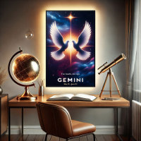 Gemini Zodiac Doves in Harmony