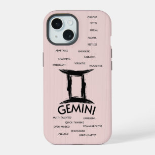 Gemini Zodiac Horoscope Traits Girls iPhone 15 Case