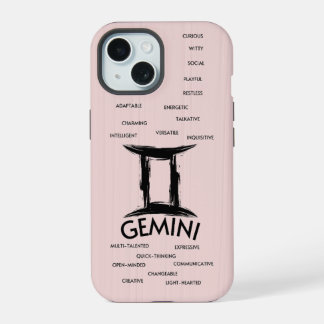 Gemini Zodiac Horoscope Traits Girls iPhone 15 Case