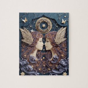 Gemini Zodiac Paper Quilling Jigsaw Puzzle