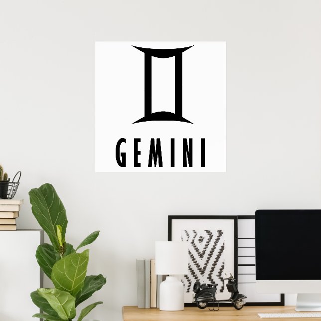 Gemini zodiac sign (Home Office)