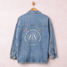 GEMINI Zodiac Sign Denim Jacket