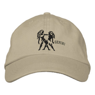 Gemini Zodiac Sign Embroidery May 12 - June 20 Embroidered Hat