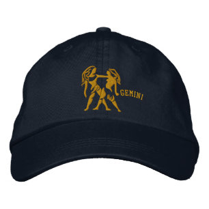 Gemini Zodiac Sign Embroidery May 12 - June 20 Embroidered Hat