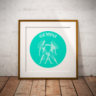 Gemini, Zodiac Sign, Horoscope, Astrology Photo Print