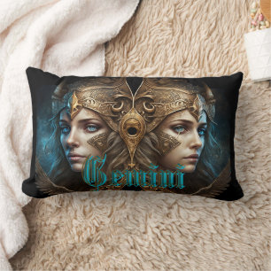 Gemini Zodiac Sign Lumbar Cushion