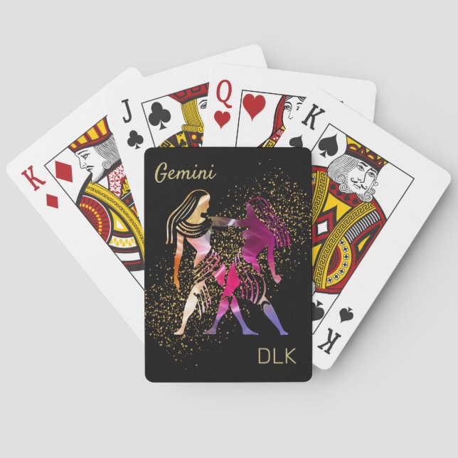 Gemini - Zodiac Sign Playing Cards (Back)