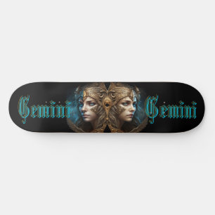 Gemini Zodiac Sign Skateboard