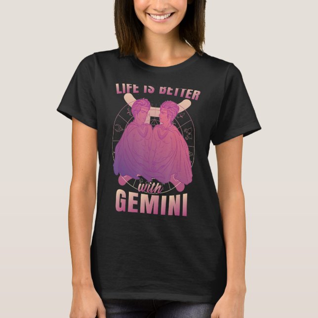 Gemini zodiac sign T-Shirt (Front)
