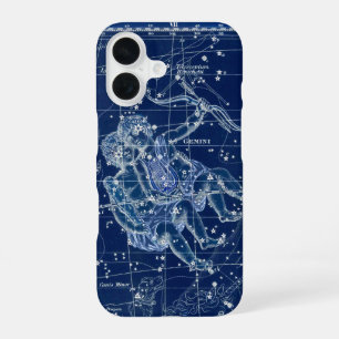 Gemini Zodiac Sign Vintage Illustration iPhone 16 Case