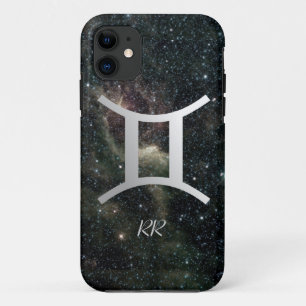Gemini Zodiac Star Sign on Universe iPhone 11 Case