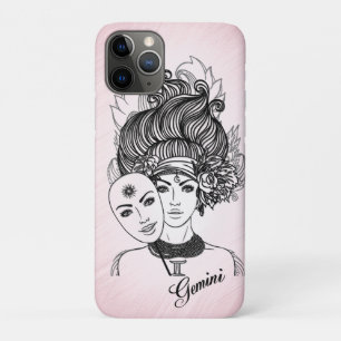 Gemini Zodiac Symbol and Sign Pink Case-Mate iPhone Case