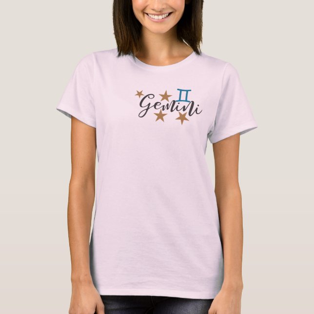 Gemini Zodiac T-Shirt (Front)
