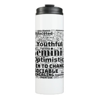 Gemini Zodiac Word Cloud Inspiration Tumblers