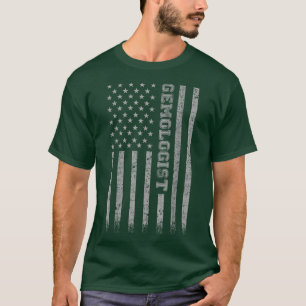 Gemmologist American Flag  T-Shirt