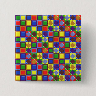 Gems 15 Cm Square Badge