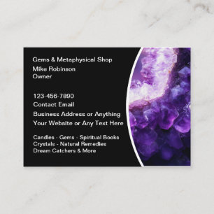 Gems And Metaphysical Shop Business Cards