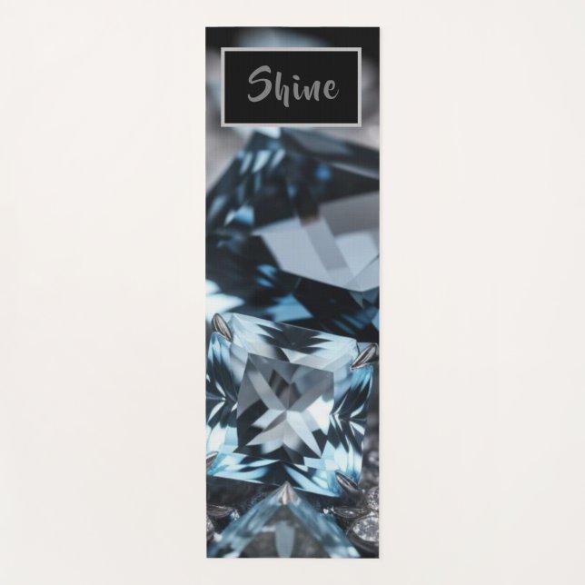 Gems Blue Topaz - Yoga Mat (Front)