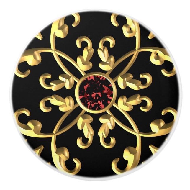 Gems Ceramic Knob (Front)