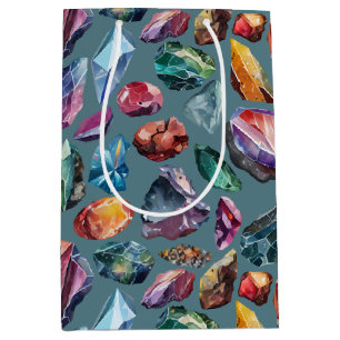 Gems & Crystal Jewel Tone Medium Gift Bag