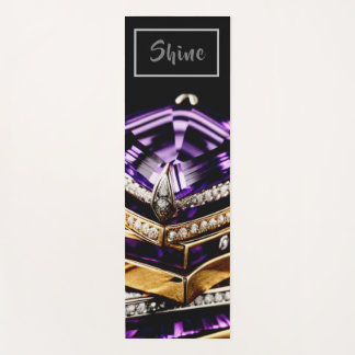 Gems Cut Amethyst- Yoga Mat