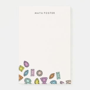 Gems (Large) - Ivory Post-it Notes