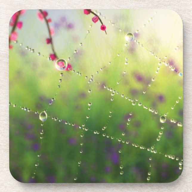 Gems of a Spring Morning Cork Coasters (Front)