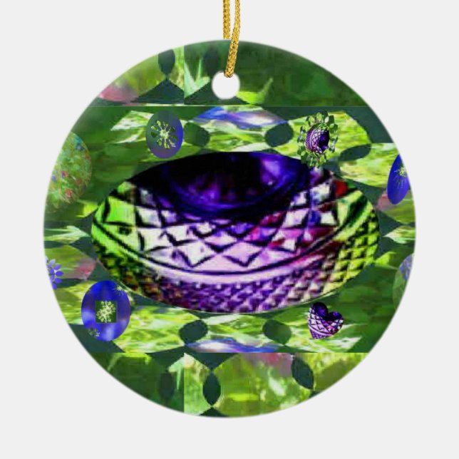 Gems of Hope Surface Ceramic Tree Decoration (Front)