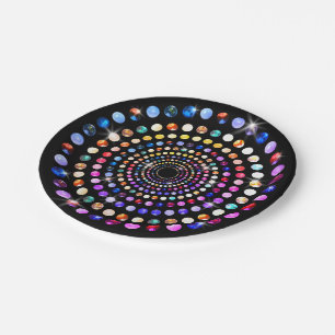 Gems Paper Plate