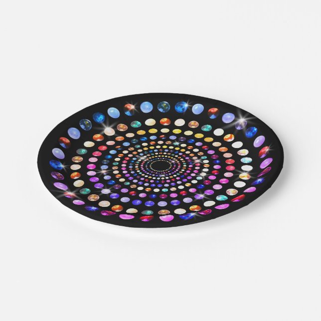 Gems Paper Plate (Angled)