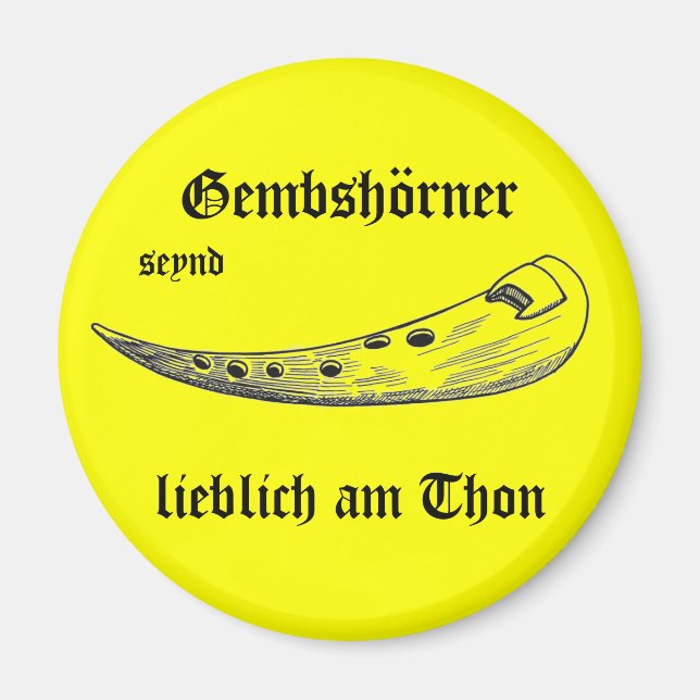 gemshorn magnet yellow (Front)