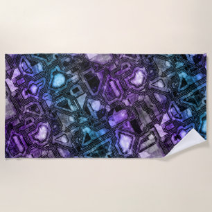 gemstone circuits - astro shadow :  beach towel