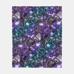 gemstone circuits - astro shadow : fleece blanket