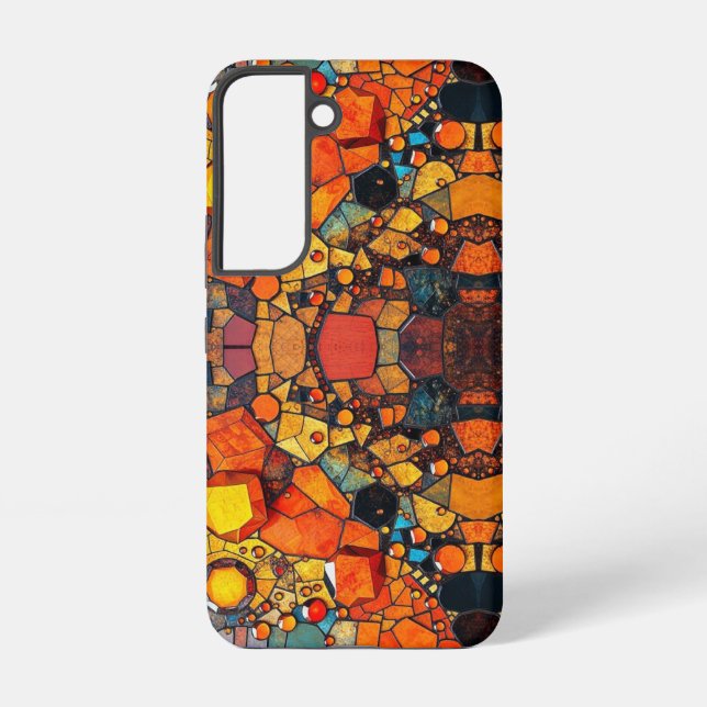 gemstone collage samsung galaxy s22 case (Back)