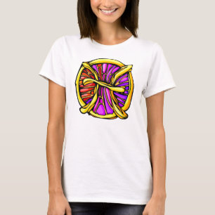 Gemstone Coloured Pisces Symbol T-Shirt