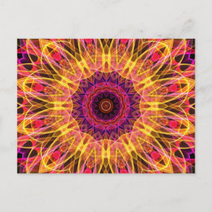 Gemstone Dream kaleidoscope Postcard