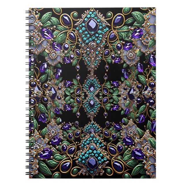 Gemstone Floral Notebook (Front)