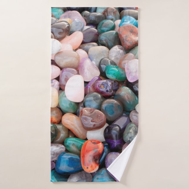 Gemstone geology mineral expensive bath towel (Bath Towel)