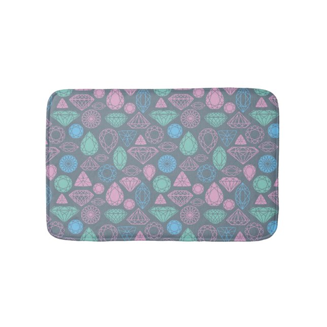 Gemstone Icon Pattern Bath Mat (Front)